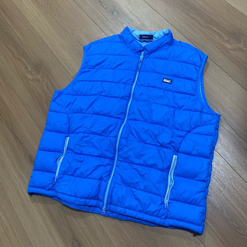 Johnnie-O Men’s Puffer Vest, Blue, Size XXL
